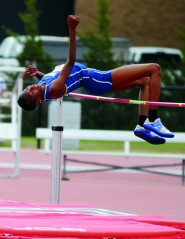 When Brigetta Barrett was at Duncanville High School she brought home the 5A high jump state championship in both 2008 and 2009. At the London Olympics, she won the silver for the same event.
