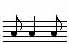 4 eighth notes