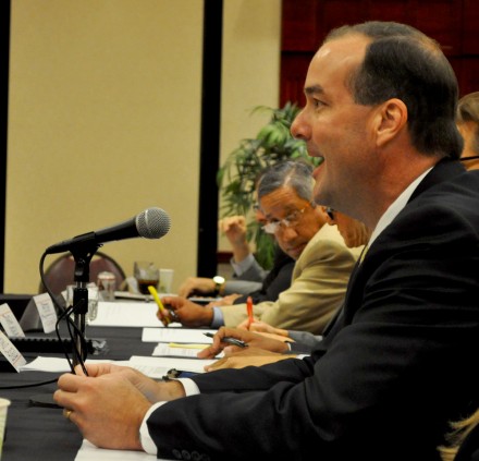 Dr. Dan Troxell presents the Academic Committee proposals to the full Legislative Council at the annual meeting in October.