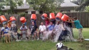 UIL staff participates in the ALS Ice Bucket Challenge.